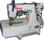 Gemsy Трехигольная пятиниточная плоскошовная промышленная швейная машина GEM 5500 D-01